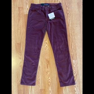 Calvin Klein plum colored suede jeans. SZ 2x30.